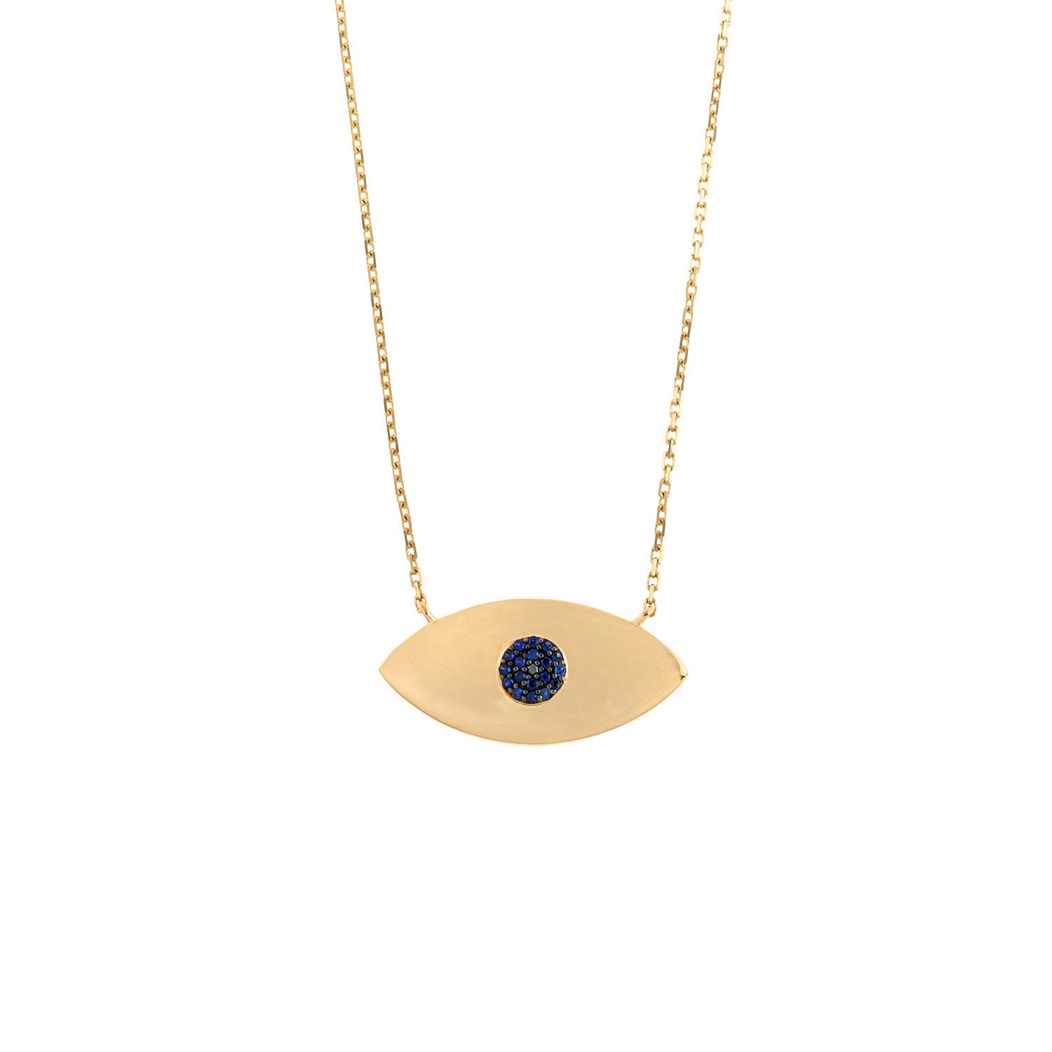 Evil Eye Necklace. Diamond Necklace. Blue Sapphires. Tear drop necklace. 18K Gold. Rose Gold, White Gold, Yellow Gold. Fine Jewelry. Gift. Κολιέ μάτι. Κολιέ για δώρο μάτι. Χρυσό κολιέ. Κολιέ με διαμάντια. Κολιέ με ζαφείρια. Μάτι φυλαχτό. Μάτι με διαμάντια. Στρογγυλό μάτι κολιέ.