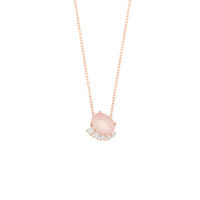 Fine Jewelry Necklace. Diamond Necklace. Golden Hall. Χρυσά κοσμήματα. Κοσμήματα Κηφισιά. Κολιέ με διαμάντια. Κολιέ με μπριγιάν. Ακριβό Κολιέ. Χρυσό Κολιέ. Pink Quartz Necklace.