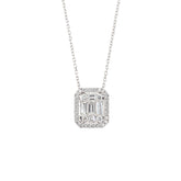 Diamond Rectangle Necklace