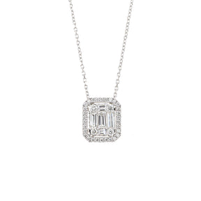 Diamond Rectangle Necklace
