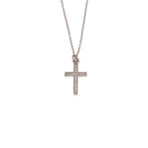 Diamond Cross. Gold and diamond cross. Cross for christening. Cross for baptism. Fine jewellery. Anatol jewellery. Χρυσά κοσμήματα. Κοσμήματα Κηφισιά. Σταυρός χρυσός. Σταυρός με διαμάντια. Βαφτιστικός σταυρός. Σταυρός για βάφτιση.  Σταυρός με μπριγιάν. 