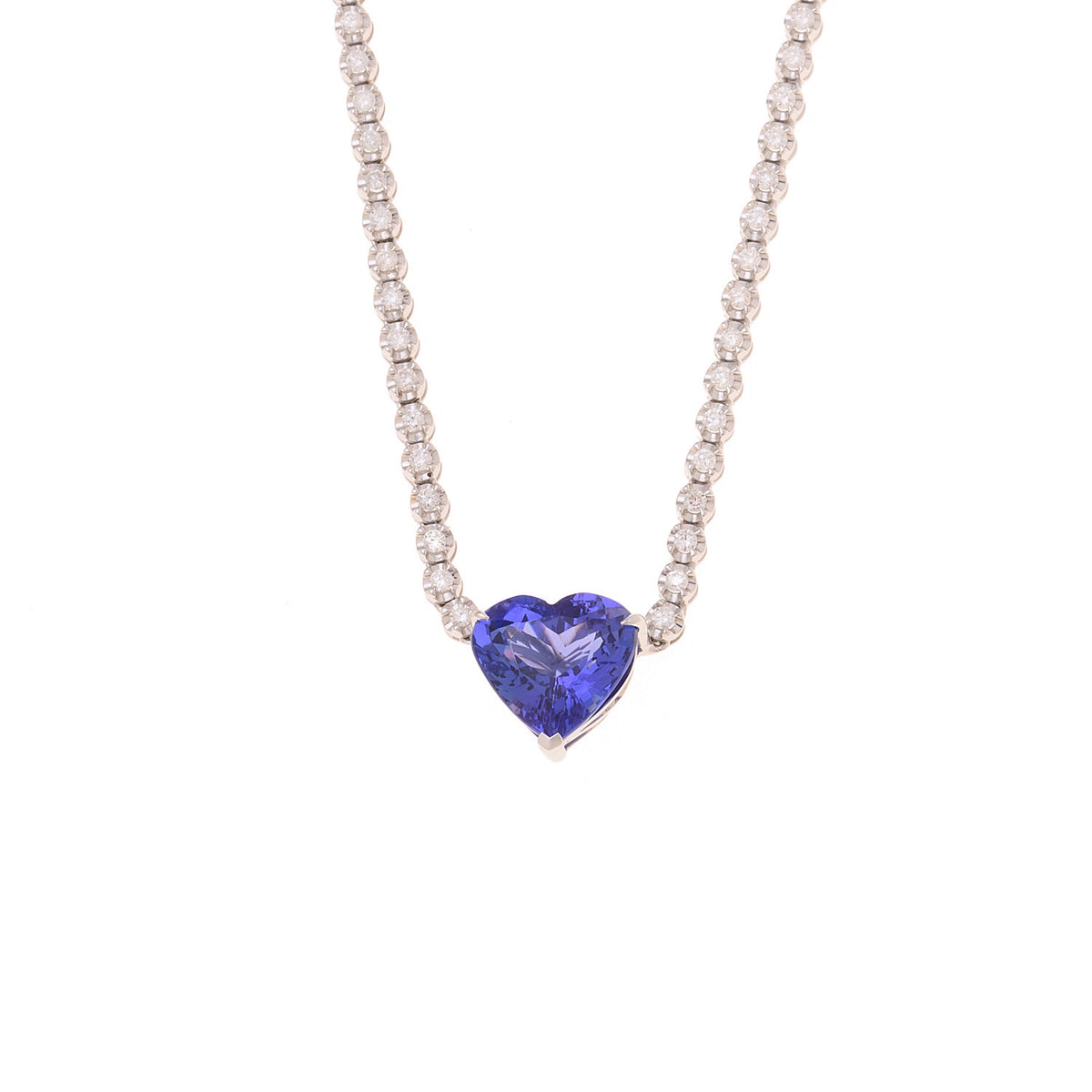 Purple Skies Heart Necklace