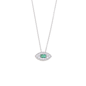 Green Dash Eye Necklace