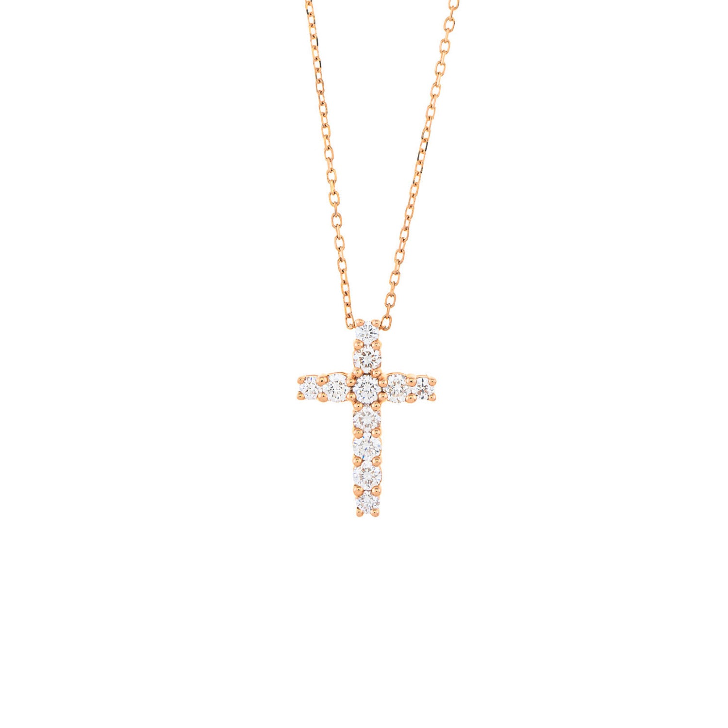 Diamond Cross. Gold and diamond cross. Cross for christening. Cross for baptism. Evan Anatol. Golden Hall. Greece.