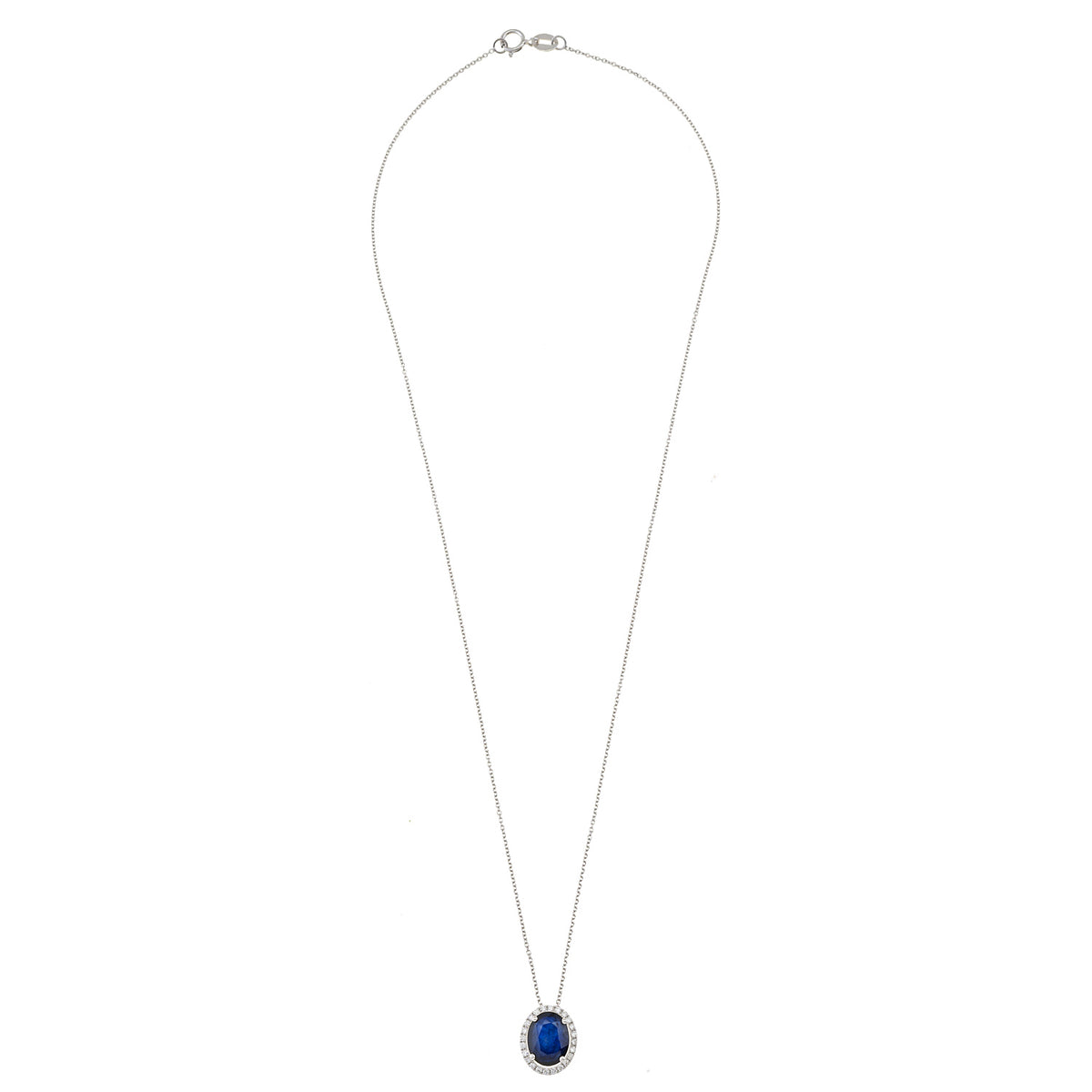 Sapphire Necklace. Sapphire and diamond necklace. Sapphire necklace for gift. Chain necklace. Anatol jewelry. Fine jewelry. Golden Hall. Kifissia. Athens. Χρυσό κολιέ. Κολιέ με διαμάντια. Χρυσά κοσμήματα. Κηφισιά. Κολιέ με μπριγιάν. Κολιέ με ζαφείρια. Κολιέ με μπριγιάν και ζαφείρια.