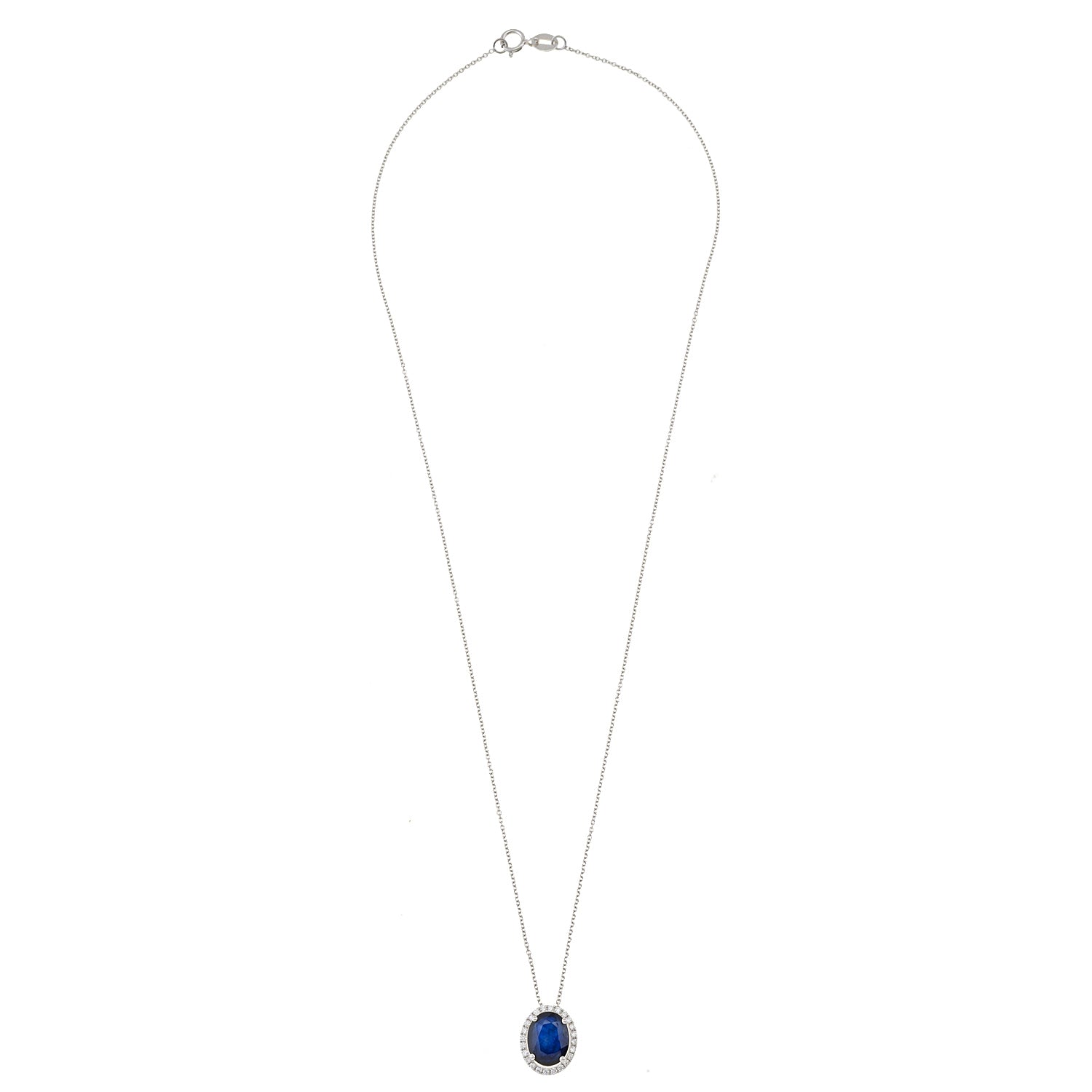 Sapphire Necklace. Sapphire and diamond necklace. Sapphire necklace for gift. Chain necklace. Anatol jewelry. Fine jewelry. Golden Hall. Kifissia. Athens. Χρυσό κολιέ. Κολιέ με διαμάντια. Χρυσά κοσμήματα. Κηφισιά. Κολιέ με μπριγιάν. Κολιέ με ζαφείρια. Κολιέ με μπριγιάν και ζαφείρια.