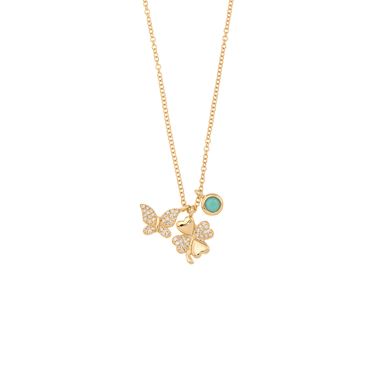 Symbol necklace. Heart, butterfly, round necklace. Gift necklace. Gold necklace. Diamond necklace. Precious stone necklace. Evil Eye necklace. Chain necklace. Easy to wear necklace. Anatol jewelry. Fine jewelry. Golden Hall. Kifissia. Athens. Χρυσό κολιέ. Κολιέ με διαμάντια. Χρυσά κοσμήματα. Κηφισιά. Κολιέ με μπριγιάν.