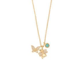 Symbol necklace. Heart, butterfly, round necklace. Gift necklace. Gold necklace. Diamond necklace. Precious stone necklace. Evil Eye necklace. Chain necklace. Easy to wear necklace. Anatol jewelry. Fine jewelry. Golden Hall. Kifissia. Athens. Χρυσό κολιέ. Κολιέ με διαμάντια. Χρυσά κοσμήματα. Κηφισιά. Κολιέ με μπριγιάν.