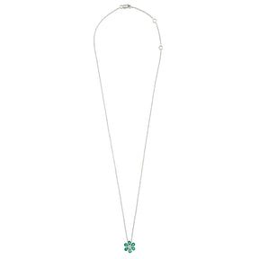 Flower necklace. Emerald necklace. Evan Anatol. Anatol jewellery. Golden Hall. Athens. Greek jewellery. Diamond Necklace. Fine Jewellery.