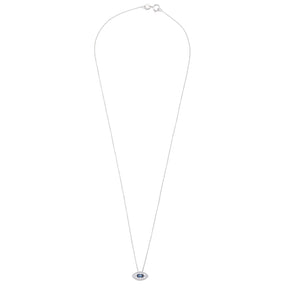 Blue Baguette Eye Necklace