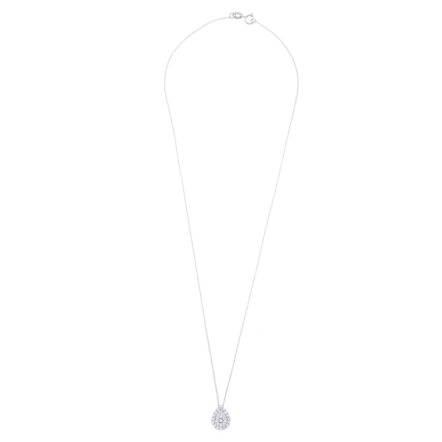 Blue Aqua Drop Eye Necklace
