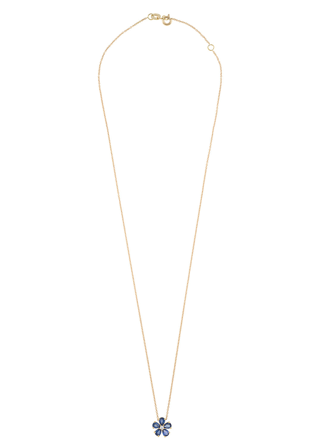 Sapphire Flower Necklace
