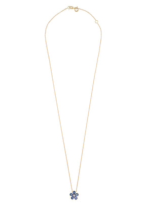 Sapphire Flower Necklace