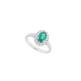 Emerald and Diamond Ring