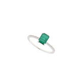Emerald and Diamond Ring