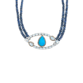 Summer Wave Eye Necklace