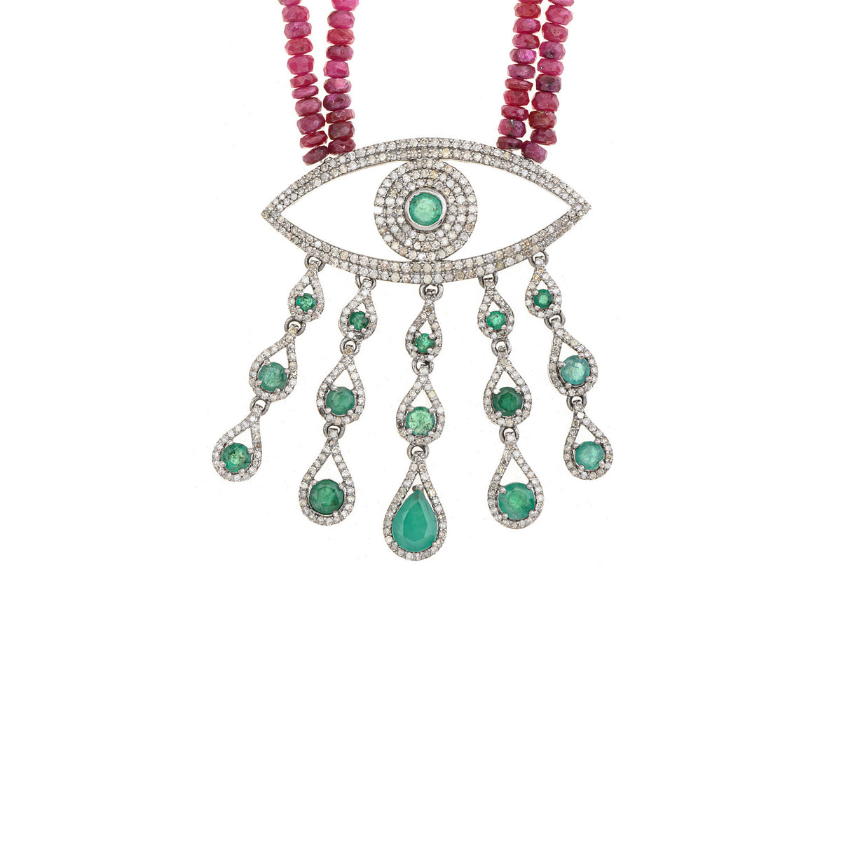 Green Oasis Eye Necklace