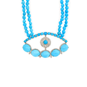 Blue Ocean Eye Necklace