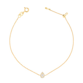 Pear Diamond Bracelet