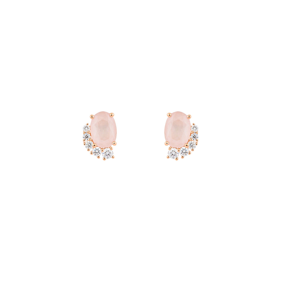 Pink Quartz Earring
