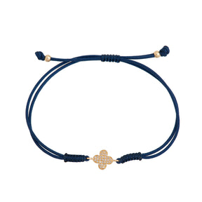 Flat Cross Cord Bracelet