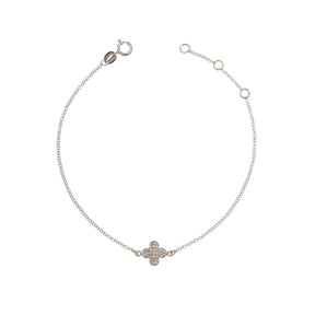 Flat Cross Bracelet - Anatol Jewelry