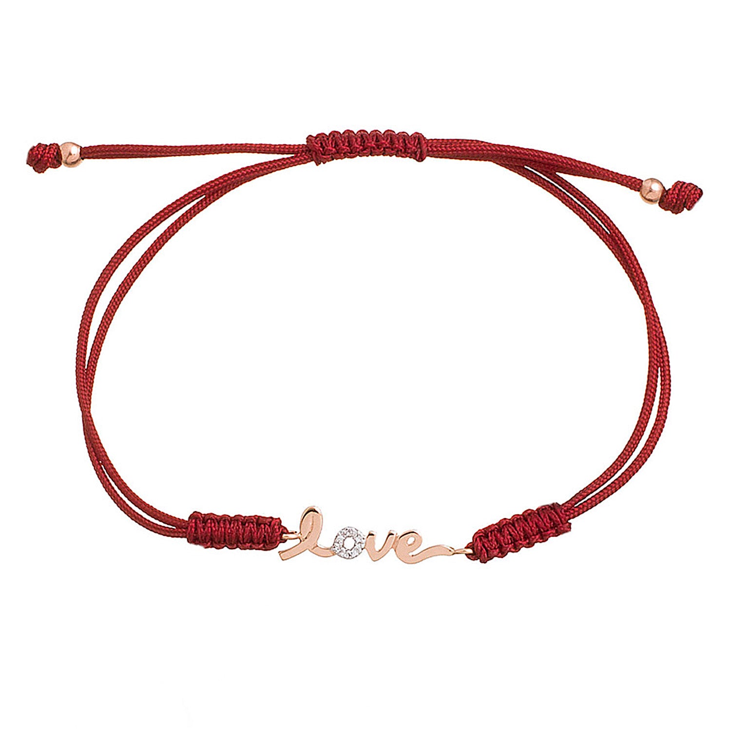 Love bracelet, Cord Bracelet.