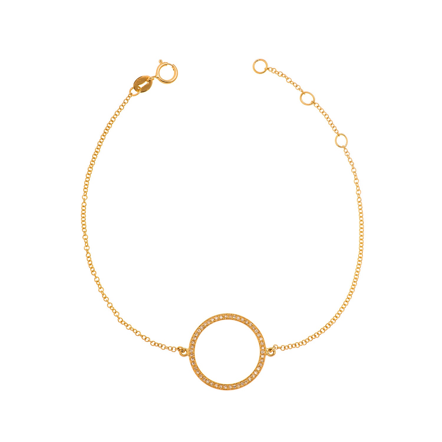 Open Circle Chain Bracelet - Anatol Jewelry