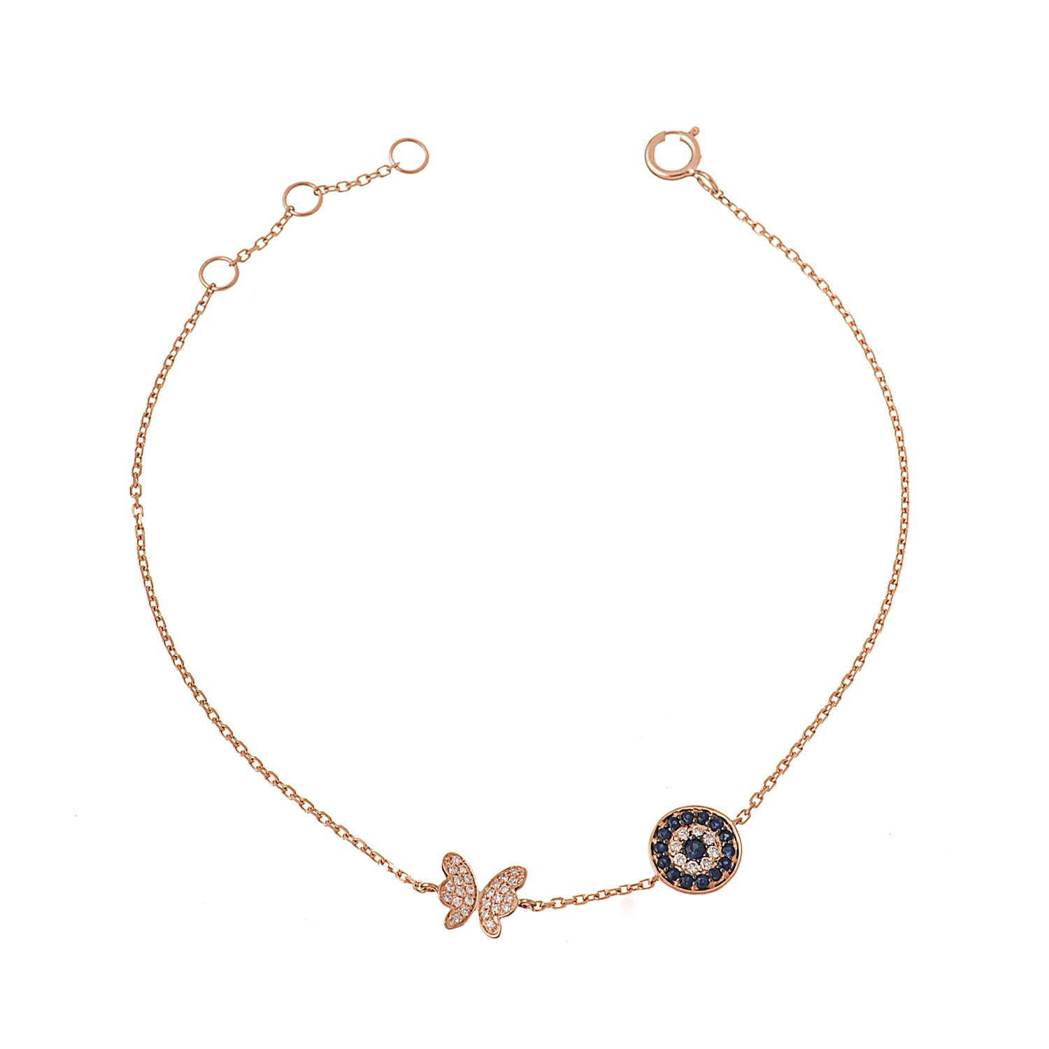 Eye and Butterfly Bracelet - Anatol Jewelry