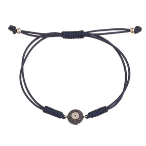 Sapphire Eye Cord Bracelet - Anatol Jewelry