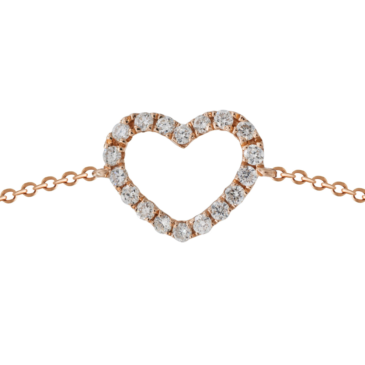 Diamond Heart Bracelet.