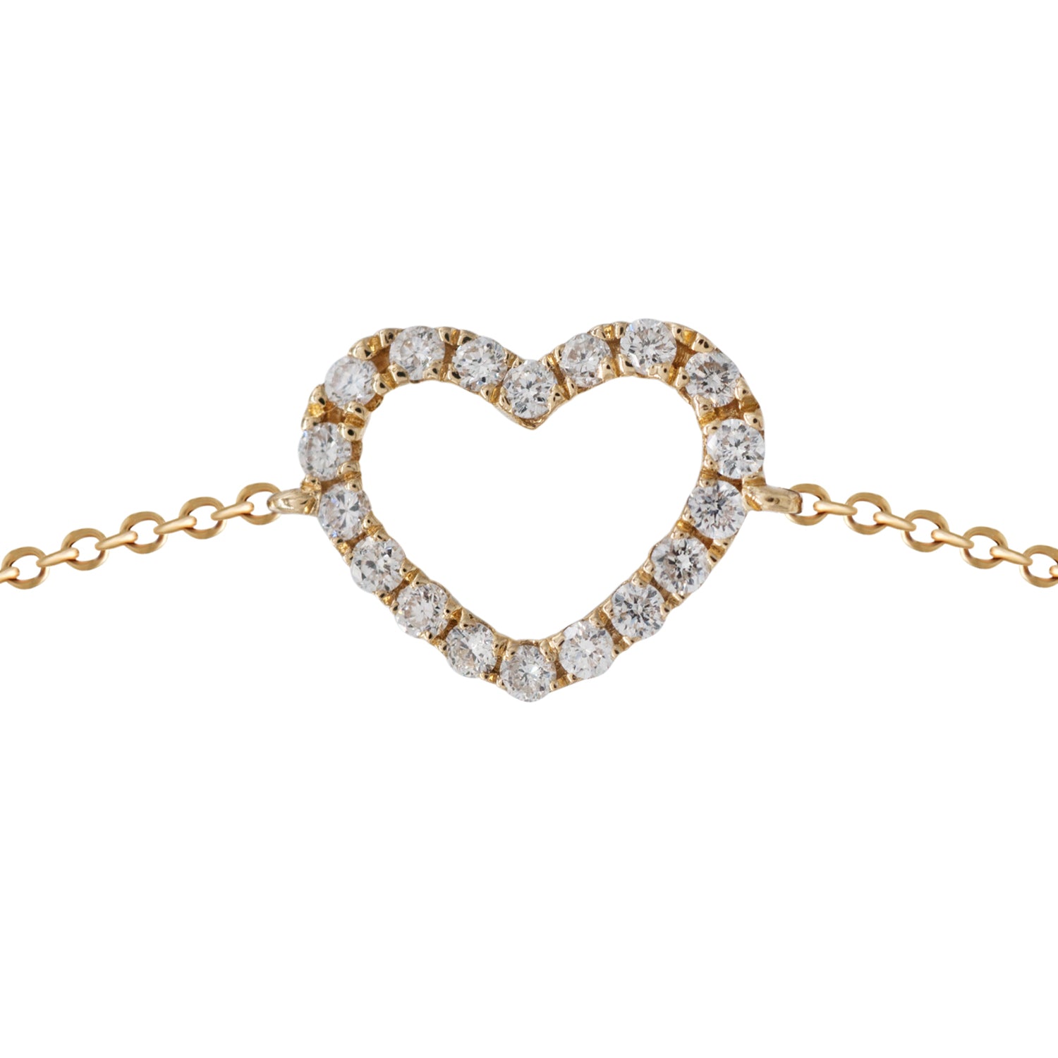 Diamond Heart Bracelet.
