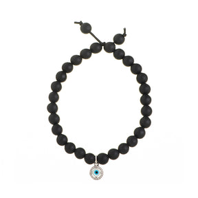 Evil Eye Onyx Bracelet