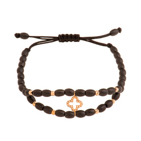 Gold and Diamond Ceramic Bracelet