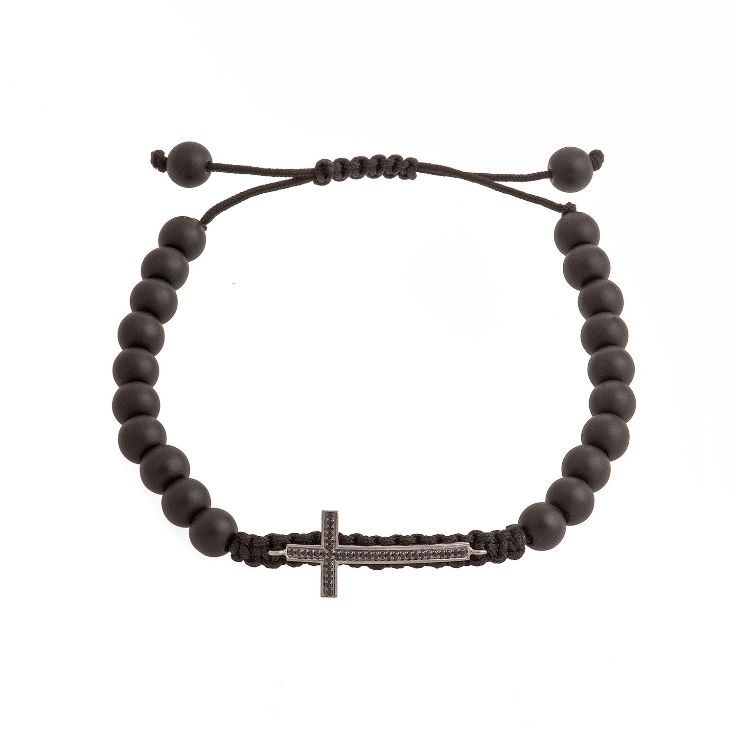 Cross Onyx Bracelet