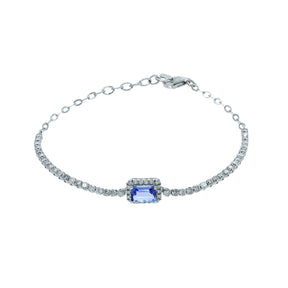 Diamond and Tanzanite Bracelet