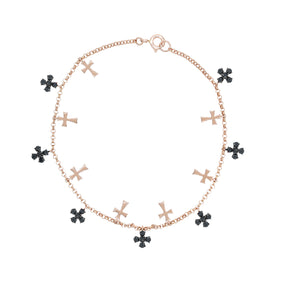 Diamond Cross Bracelet