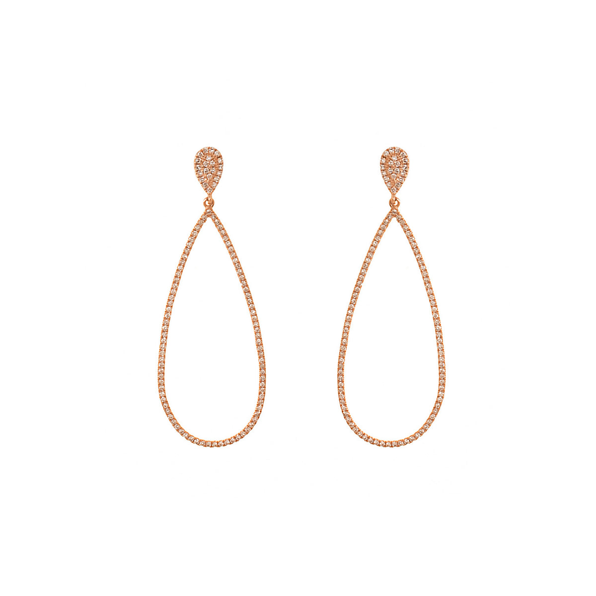 Oval Drop Earrings - Anatol Jewelry