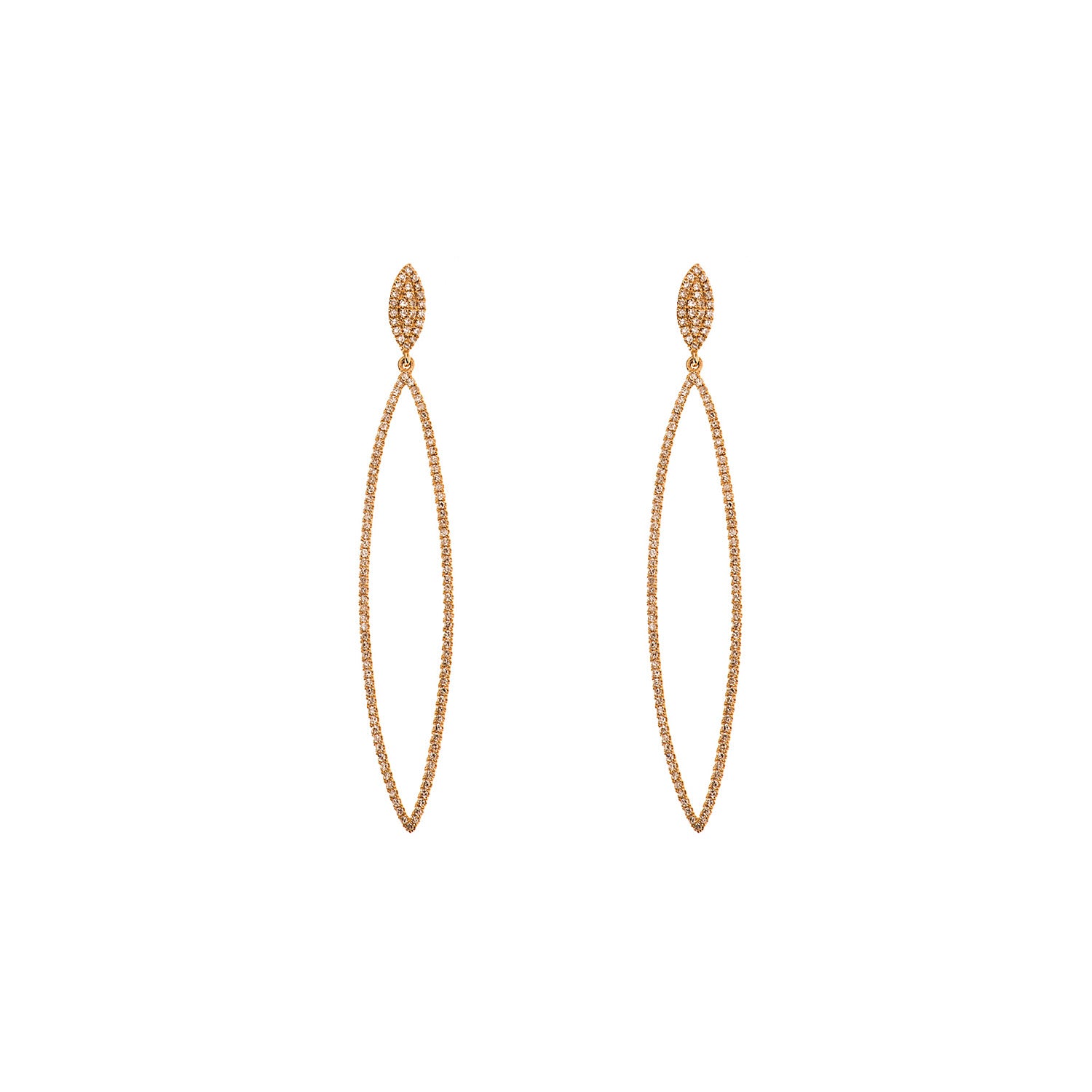 Pointy Diamond Earring - Anatol Jewelry