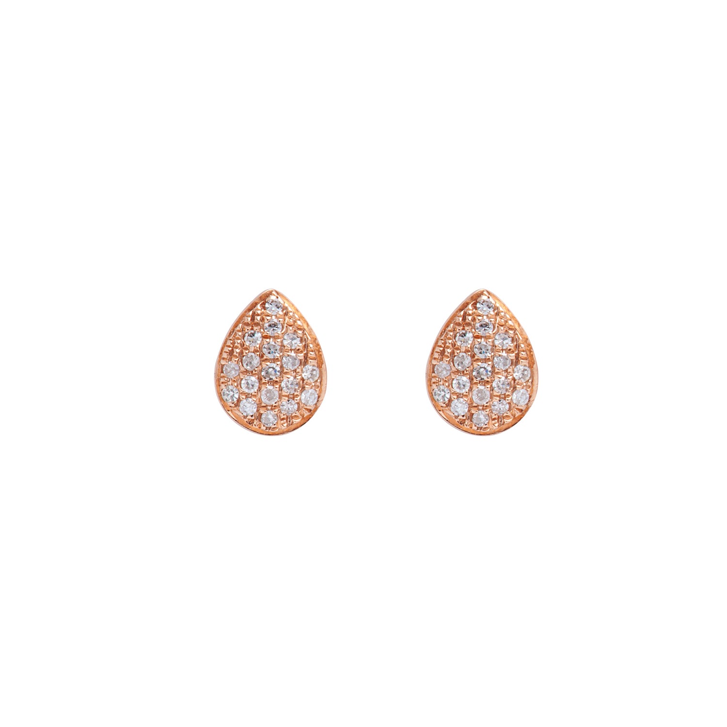 Diamond drop earrings. Diamond drops studs.