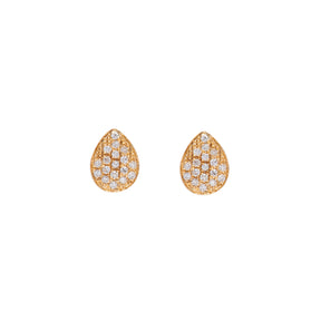 Diamond drop earrings. Diamond drop studs