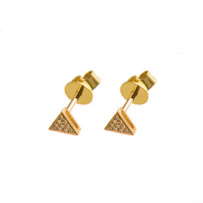 Triangle Stud Earring - Anatol Jewelry