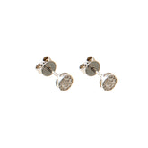 Diamond Circle Earrings