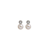 Pearl Earring. Earrings. 18K gold earring. Fresh water pearl. White Gold, yellow gold, rose gold. Perfect Gift. Earring gift. Hanging Pearl. Chain Erring. Fine jewelry. Anatol. Σκουλαρίκι χρυσό. Σκουλαρίκι  με μαργαριτάρι. Σκουλαρίκι αλυσίδα. Σκουλαρίκι με πέρλα. Athens.