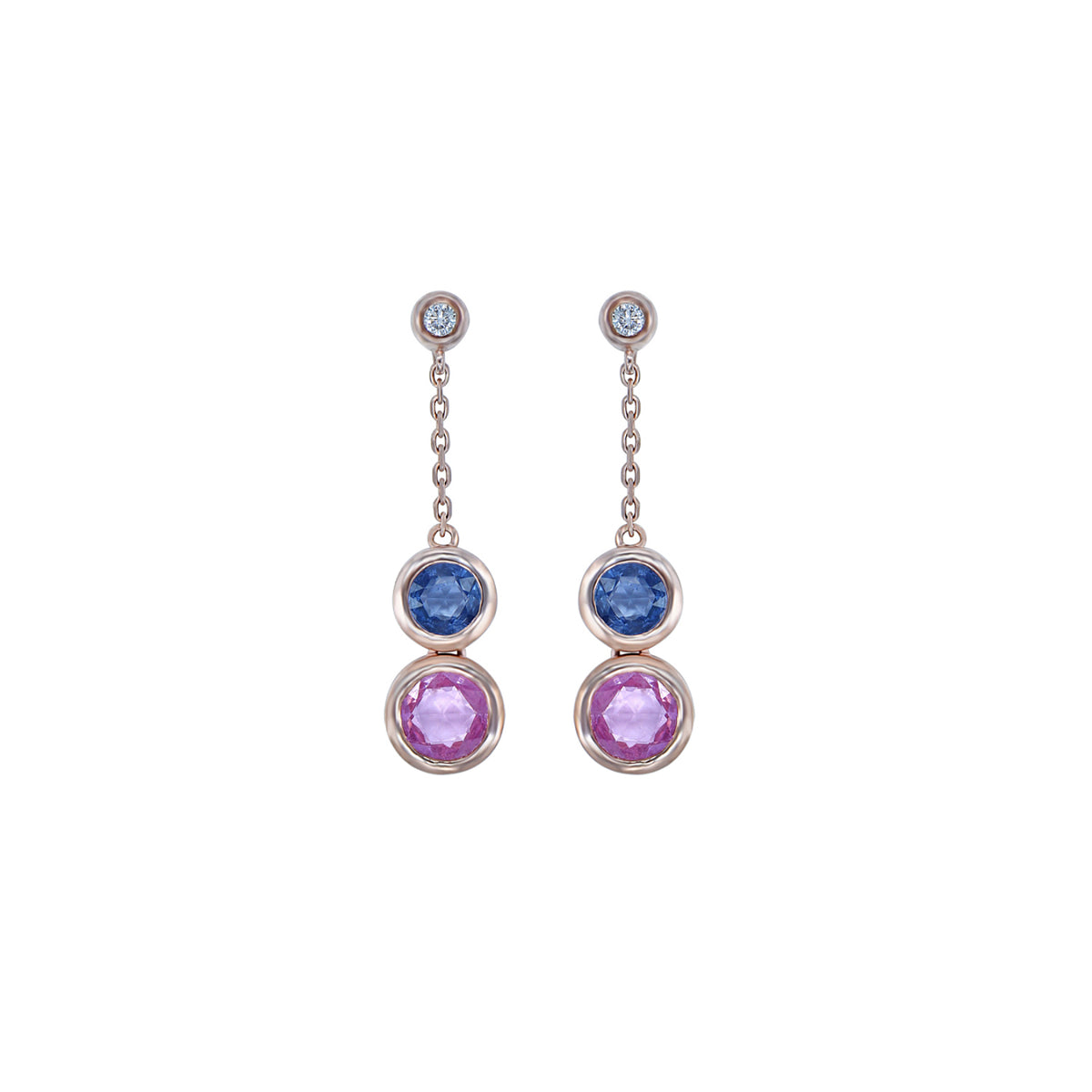 Diamond and Sapphire Earring