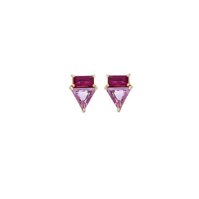 Ruby and Sapphire Earring