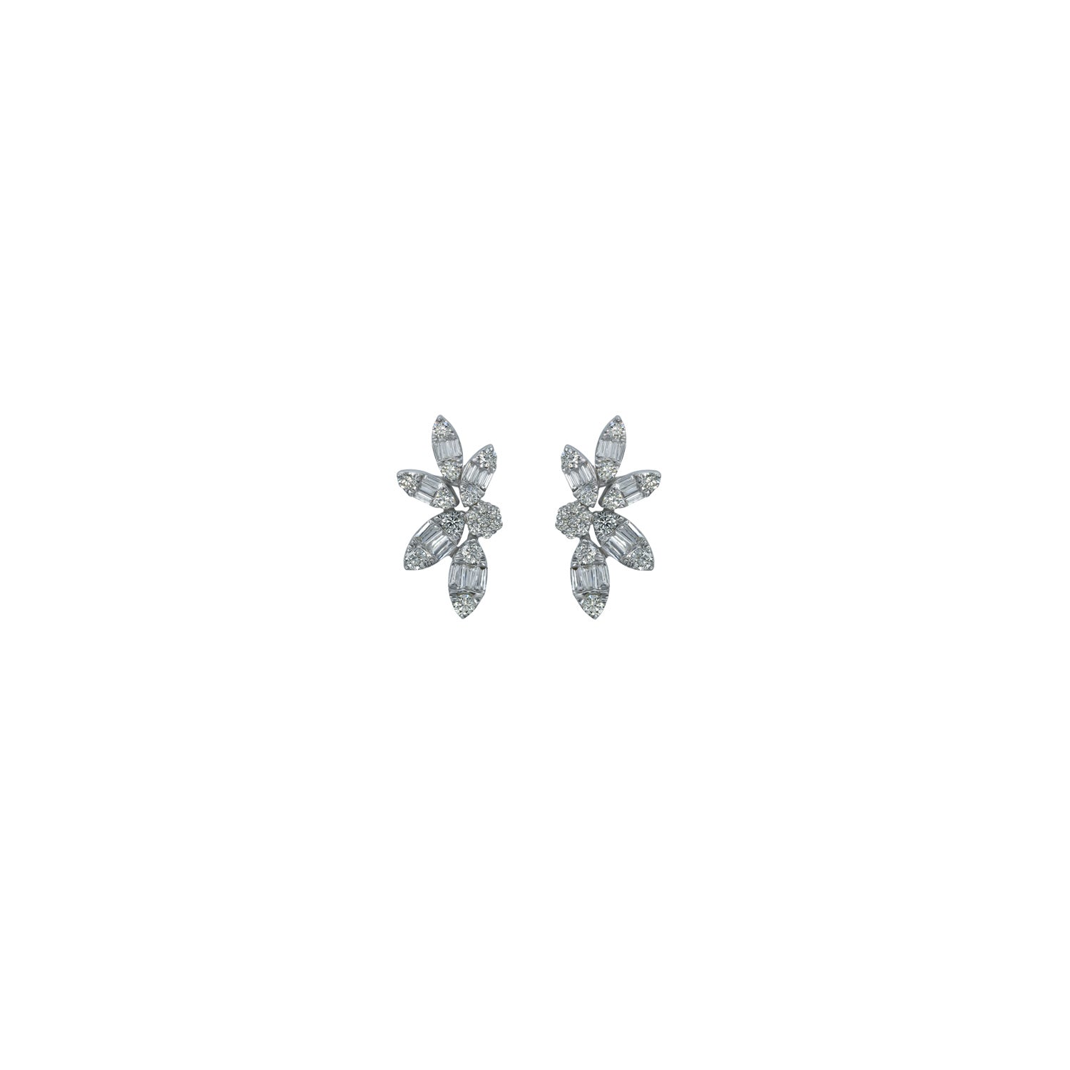 Tapered Diamond Earring