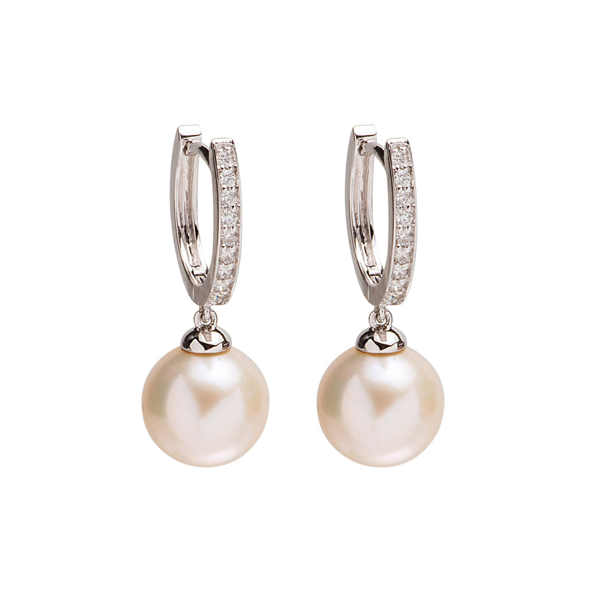 Pearl Earring. Earrings. 18K gold earring. Fresh water pearl. White Gold, yellow gold, rose gold. Perfect Gift. Earring gift. Hanging Pearl. Chain Erring. Fine jewelry. Anatol. Σκουλαρίκι χρυσό. Σκουλαρίκι  με μαργαριτάρι. Σκουλαρίκι αλυσίδα. Σκουλαρίκι με πέρλα.