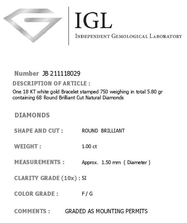 IGL Diamond Certificate