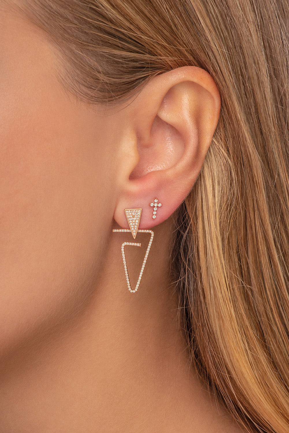 Triangles Diamond Earrings